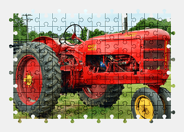 Jigsaw puzzle online tractor,vehicle,colorful