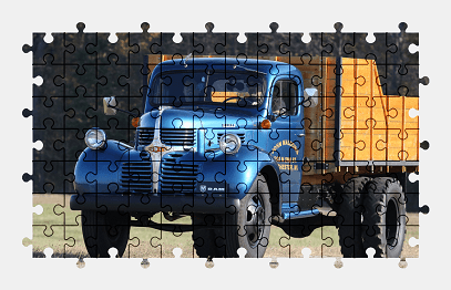 Jigsaw puzzle online dodge,truck,vehicle,colorful