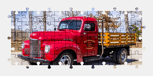 Jigsaw puzzle online truck,vehicle,colorful