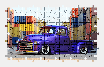 Jigsaw puzzle online gmc,pickup,truck,vehicle,colorful