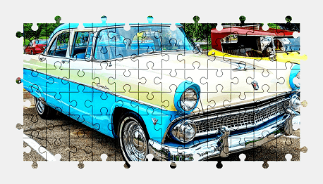 Jigsaw puzzle online ford,car,vehicle,colorful