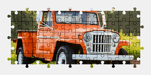Jigsaw puzzle online pickup,truck,vehicle,colorful
