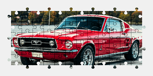 Jigsaw puzzle online ford,mustang,car,colorful