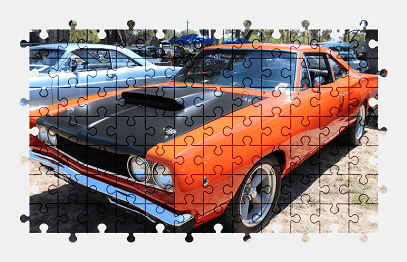 Jigsaw puzzle online dodge,car,colorful
