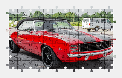 Jigsaw puzzle online chevrolet,camaro,car,vehicle,colorful