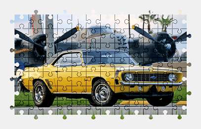 Jigsaw puzzle online chevrolet,camaro,car,vehicle,colorful
