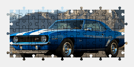Jigsaw puzzle online chevrolet,camaro,car,gran-turismo,video-games,colorful,vehicle