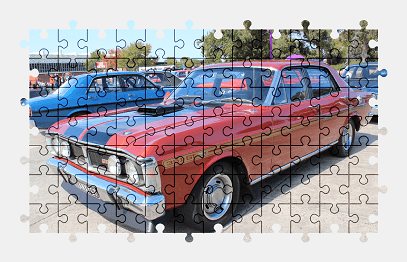 Jigsaw puzzle online ford,car,vehicle,colorful
