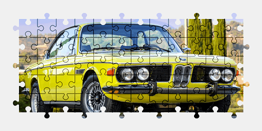 Jigsaw puzzle online yellow,bmw,car,colorful,vehicle