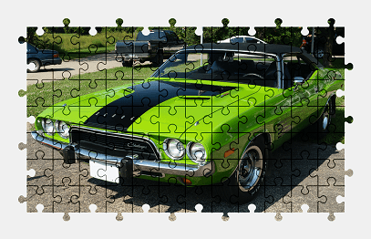 Jigsaw puzzle online dodge,car,colorful