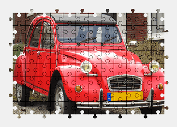 Jigsaw puzzle online red,citroen,car,vehicle,colorful