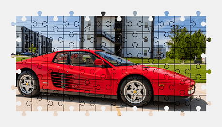 Jigsaw puzzle online ferrari,sports-car,colorful,car