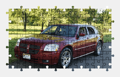 Jigsaw puzzle online dodge,car,vehicle,colorful