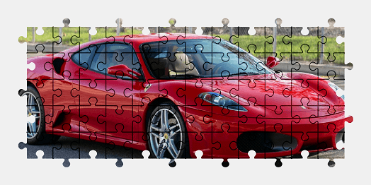 Jigsaw puzzle online ferrari,sports-car,car,vehicle,colorful