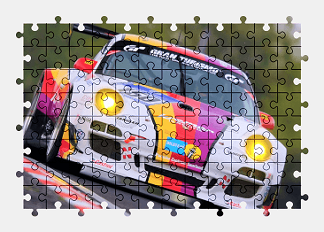Jigsaw puzzle online porsche,sports-car,race,colorful,car,sport,vehicle