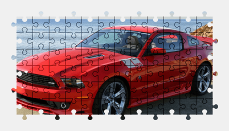 Jigsaw puzzle online ford,mustang,sports-car,car,colorful