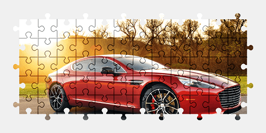 Jigsaw puzzle online aston-martin,car,colorful,sports-car