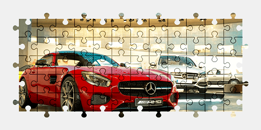 Jigsaw puzzle online mercedes,car,vehicle,colorful,gran-turismo,video-games,sports-car