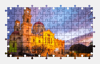 Jigsaw puzzle online cathedral,church,greece,building,architecture,colorful