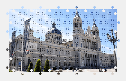 Jigsaw puzzle online cathedral,madrid,city,spain,building,architecture