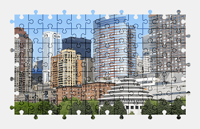 Jigsaw puzzle online america,new-york,city,building,usa