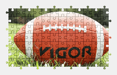 Jigsaw puzzle online american-football,football,ball,sport,grass,colorful