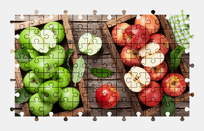 Jigsaw puzzle online apple,fruit,food,colorful