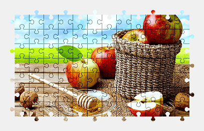 Jigsaw puzzle online apple,fruit,food,colorful
