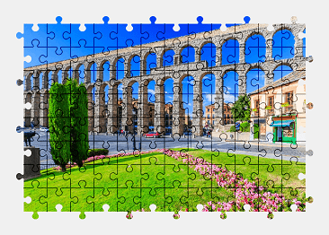 Jigsaw puzzle online spain,city,colorful,building