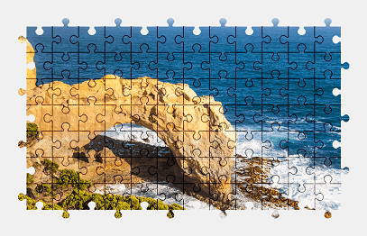 Jigsaw puzzle online nature,arch,australia,sea,ocean,colorful