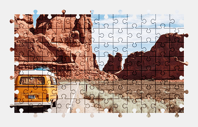 Jigsaw puzzle online utah,park,road,nature,sky,usa