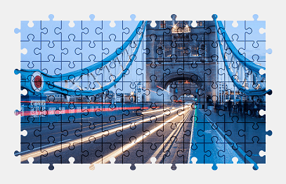 Jigsaw puzzle online tower-bridge,road,london,architecture,bridge