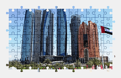 Jigsaw puzzle online architecture,building,city,uae,skyscraper,colorful
