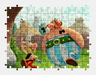 Jigsaw puzzle online asterix,character,cartoon,colorful