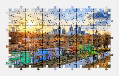 Jigsaw puzzle online atlanta,city,usa,architecture,colorful,skyscraper,building