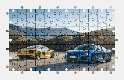 Jigsaw puzzle online audi,car,vehicle,colorful