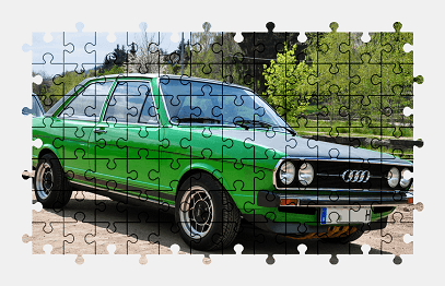 Jigsaw puzzle online audi,car,vehicle,colorful