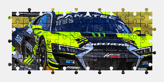 Jigsaw puzzle online audi,sports-car,vehicle,colorful,car,sport,race