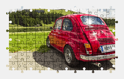 Jigsaw puzzle online red,car,colorful,vehicle,nature