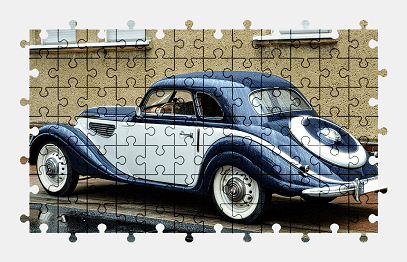 Jigsaw puzzle online old,bmw,car,oldtimer,vehicle,colorful