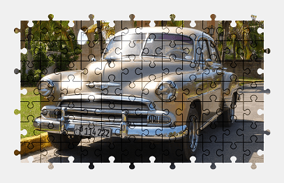 Jigsaw puzzle online cuba,retro,classic,car,chevrolet