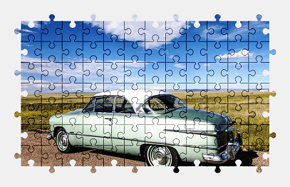 Jigsaw puzzle online oldtimer,car,ford,colorful