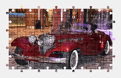 Jigsaw puzzle online mercedes-benz,vintage,car,old,vehicle