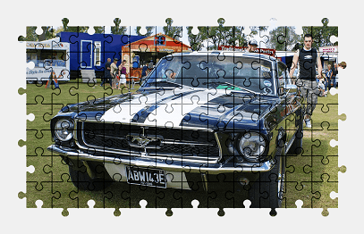 Jigsaw puzzle online ford,mustang,car