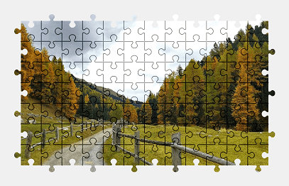Jigsaw puzzle online switzerland,autumn,road,forest,tree,nature,colorful