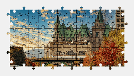Jigsaw puzzle online autumn,ottawa,canada,city,building,architecture,colorful