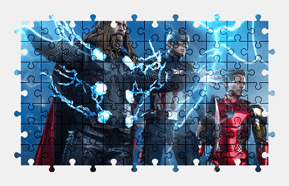 Jigsaw puzzle online avengers,superhero,movie,character,colorful