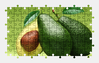 Jigsaw puzzle online avocado,food,fruit,colorful