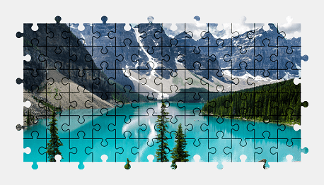 Jigsaw puzzle online banff,valley,mountains,lake,canada,nature,landscape,colorful