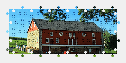 Jigsaw puzzle online barn,pennsylvania,usa,building,colorful,architecture,farm